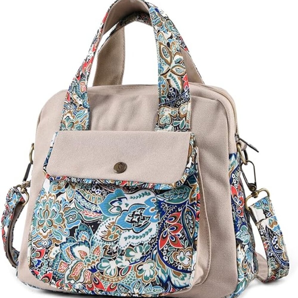 NWT Black Butterfly Premium Canvas 2 way bag & Wristlet